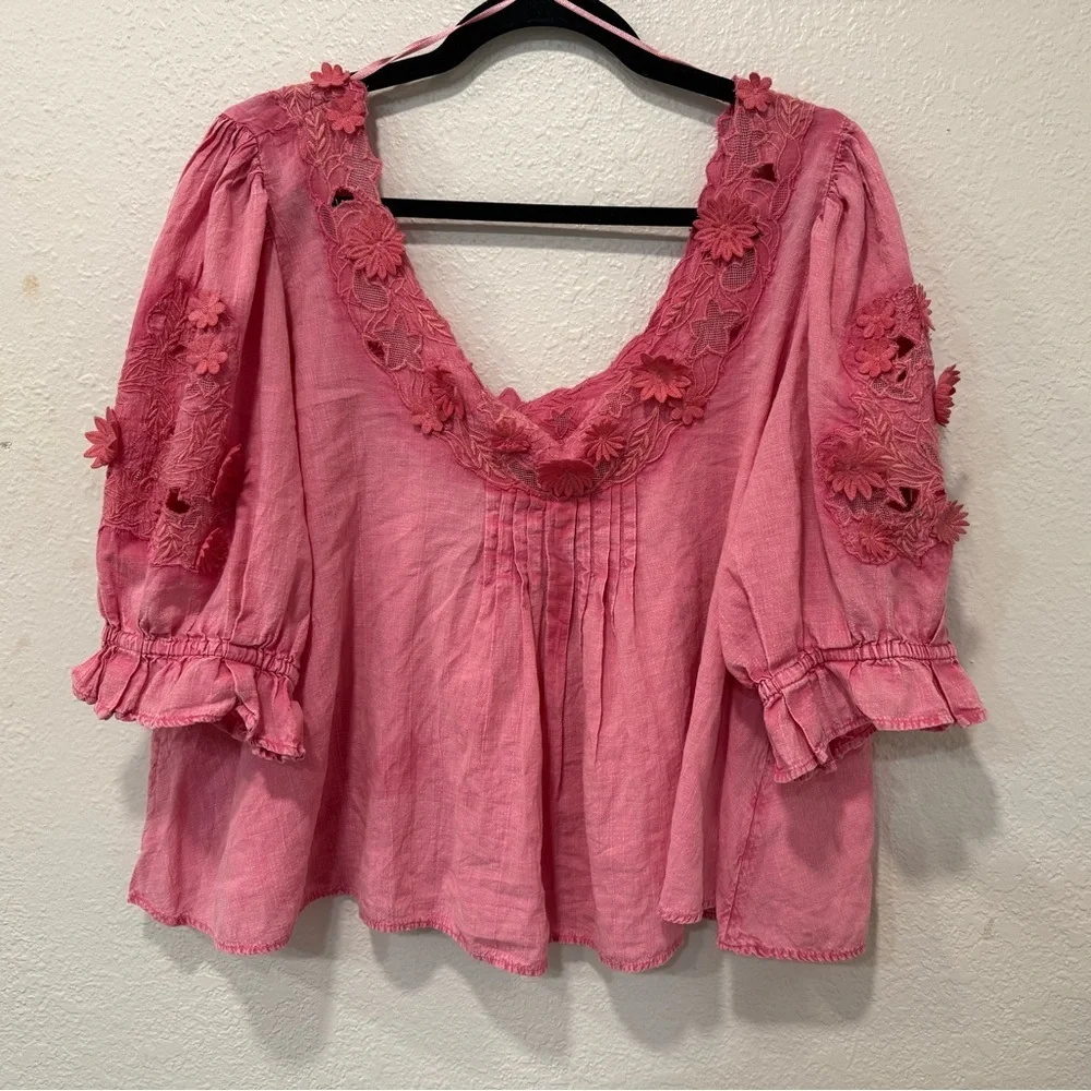 Free people Sophie Cropped Top embroidered - Picture 3 of 8